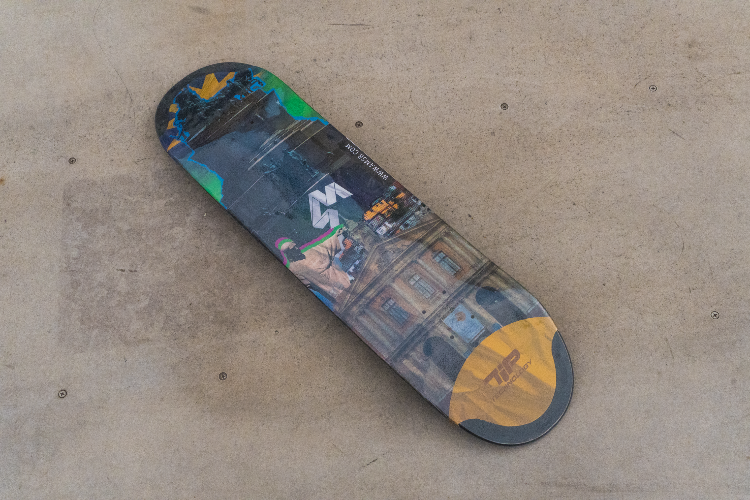 4Msb Skateboard Deck Collage Cristo Redentor with TIPtech for for longer durability and better pop.