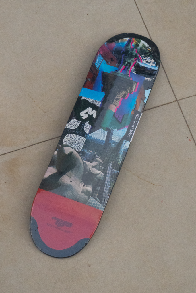 4Msb Skateboard Deck "Collage Englebrekt" with TIPtech for longer durability and better pop.