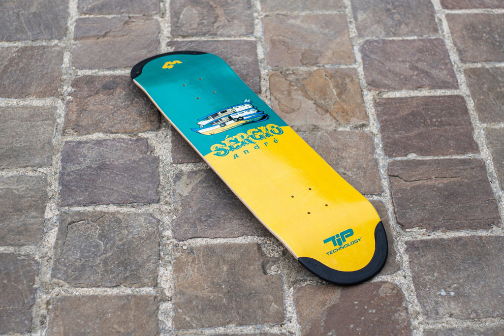 Signature deck for 4Msb Pro rider Sérgio André,skateboard deck Fisher with TIPtech.