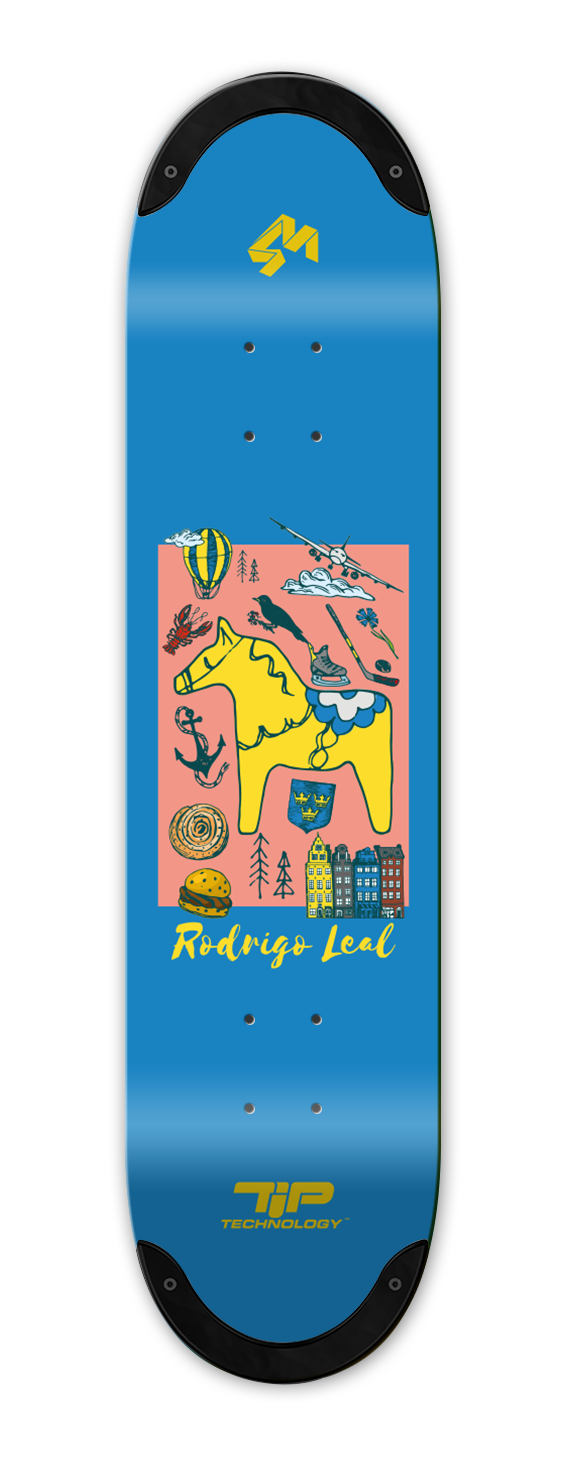 4Msb Skateboard Deck TIPtech Sverige - Rodrigo Leal