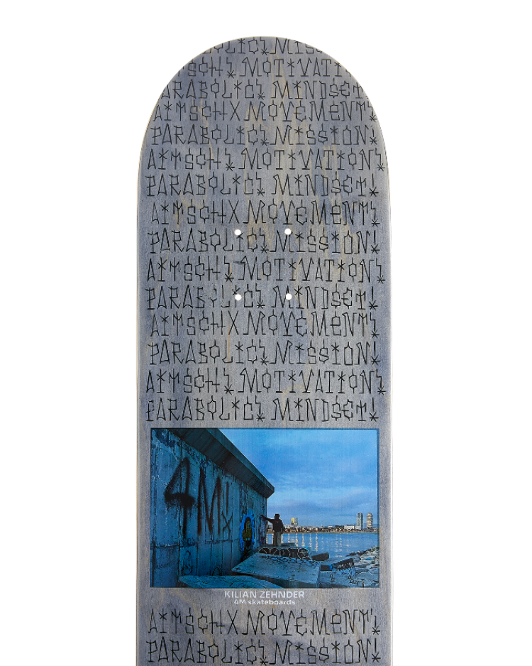 4Msb skateboard deck classic, kilian zehnder pro model graffiti