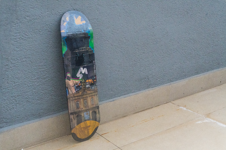 4Msb Skateboard Deck Collage Cristo Redentor with TIPtech for longer durability and better pop.