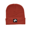 4Msb beanie Quatro in the color rust.