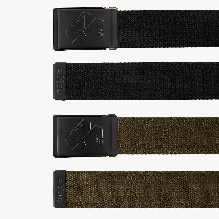 4Msb belt with buckle bottle opener exits in two colors: black and olive.