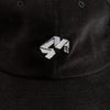 4Msb corduroy cap Quatro in black with the 4Msb logo Quatro in white.