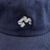 4Msb corduroy cap navy blue with logo Quatro  embroidered in white on the front.