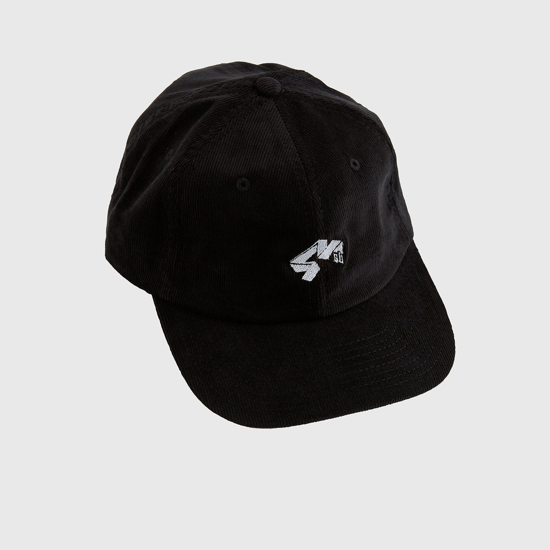 4Msb corduroy cap Quatro in black.