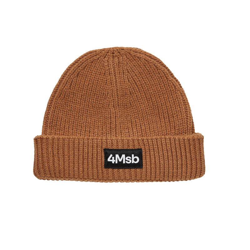 4Msb fisherman beanie Edge in colour biscuit.