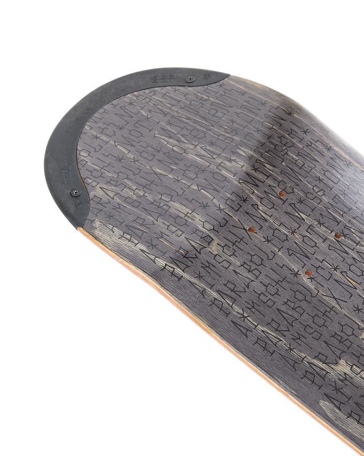 4Msb skateboard deck with TIPtech,  team rider Kilian Zehnder's pro model graffiti