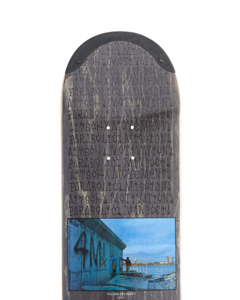 4Msb skateboard deck with tiptech graffiti kilian zehnder pro model