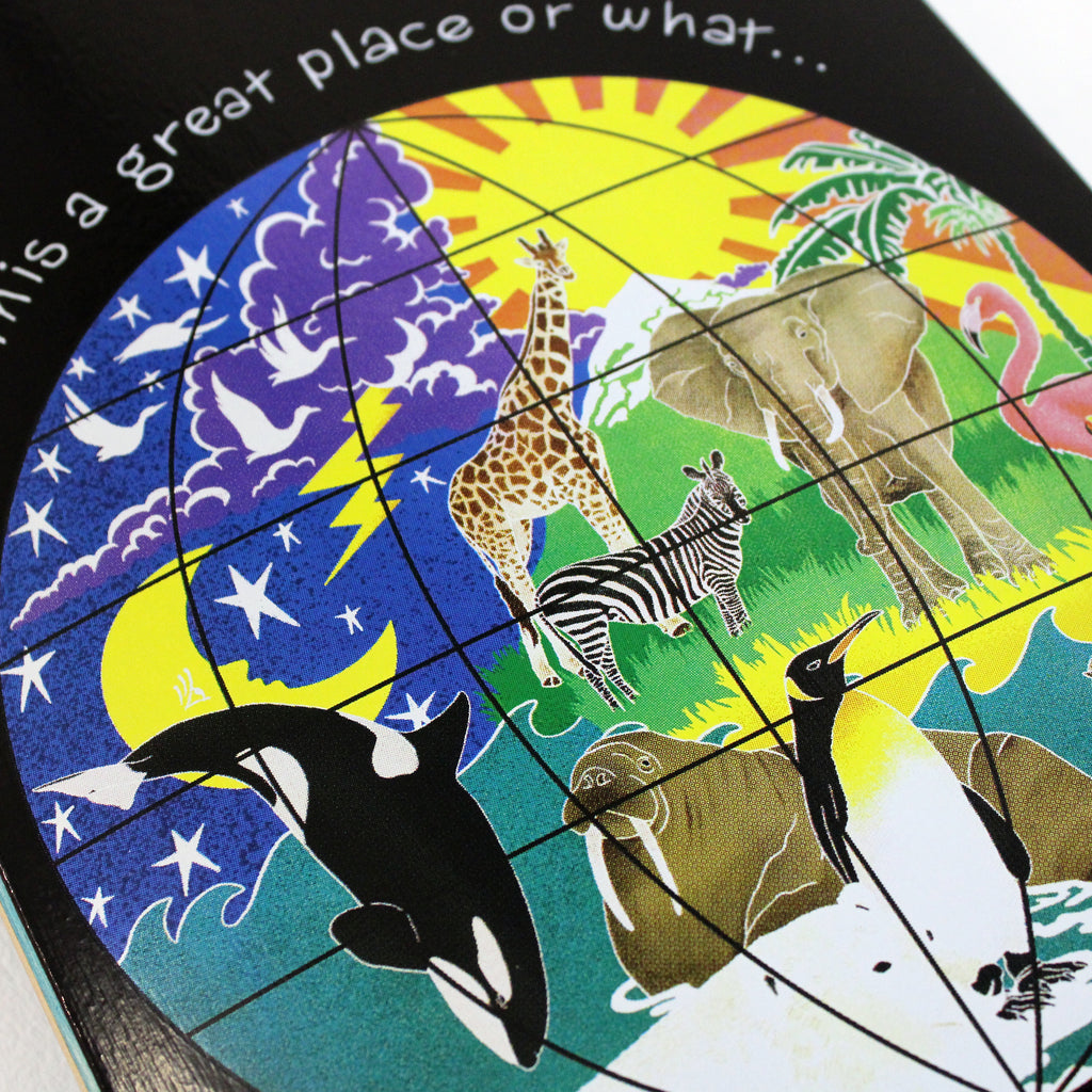 Cafe Skateboard Deck Great Place - Black 8.25"