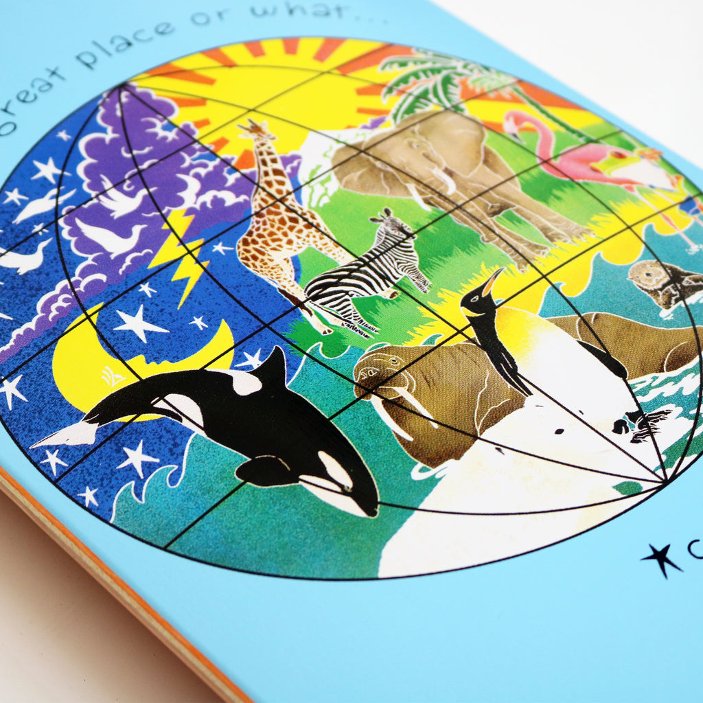 Cafe Skateboard Deck Great Place - Baby Blue 8.125"