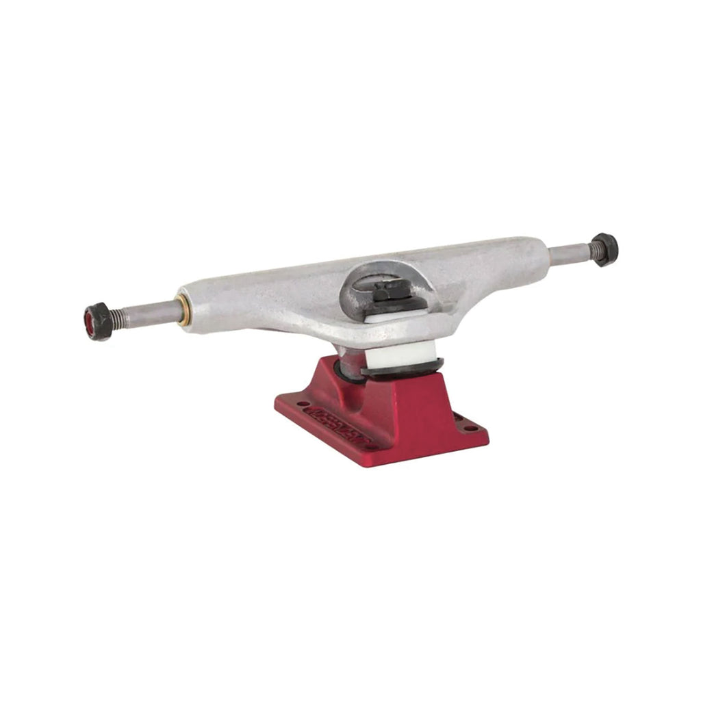 Independent Pedro Delfino pad print hanger detail – signature colourway