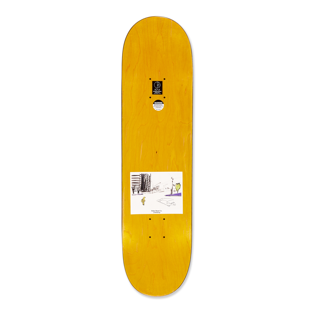 Polar Skate Co Shin Sanbongi Shin City 8.25 inch skateboard deck topview