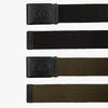 Skateovation webbing belt exists in two colors: black and olive.