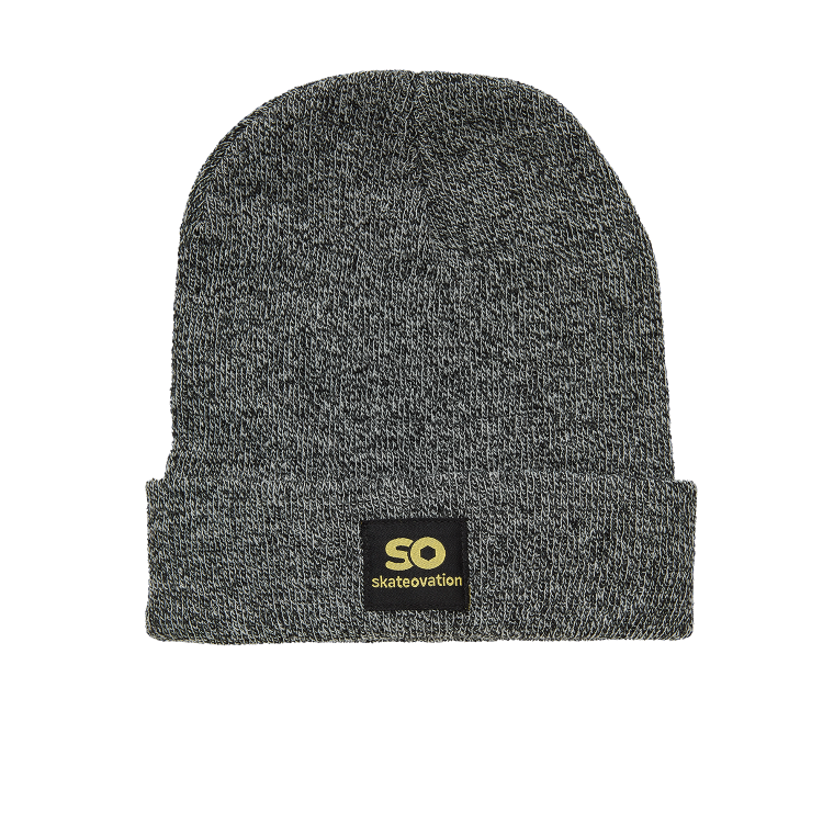 Skateovation cuffed beanie SO in the color antique grey