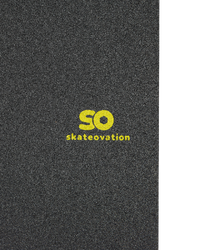 skateovation griptape SO black, yellow text