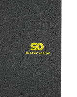 skateovation griptape SO black, yellow text
