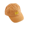 Skateovation dad cap in the colour mustard (vintage orange) with the SO logo embroidered in yellow on the front. 